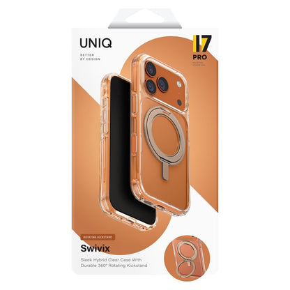 Hülle für Apple iPhone 17 Pro, UNIQ, Swivix, Gold