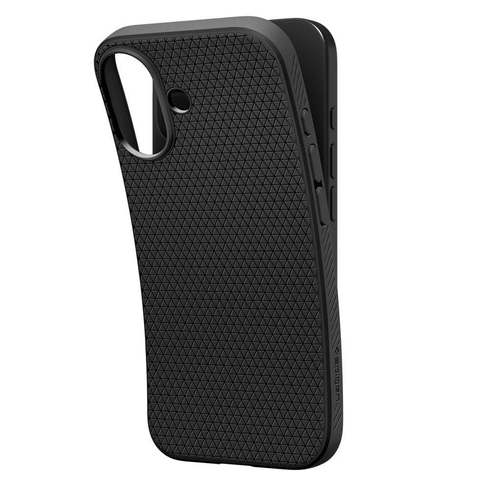 Étui pour Apple iPhone 17, Spigen, Liquid Air, Noir Mat