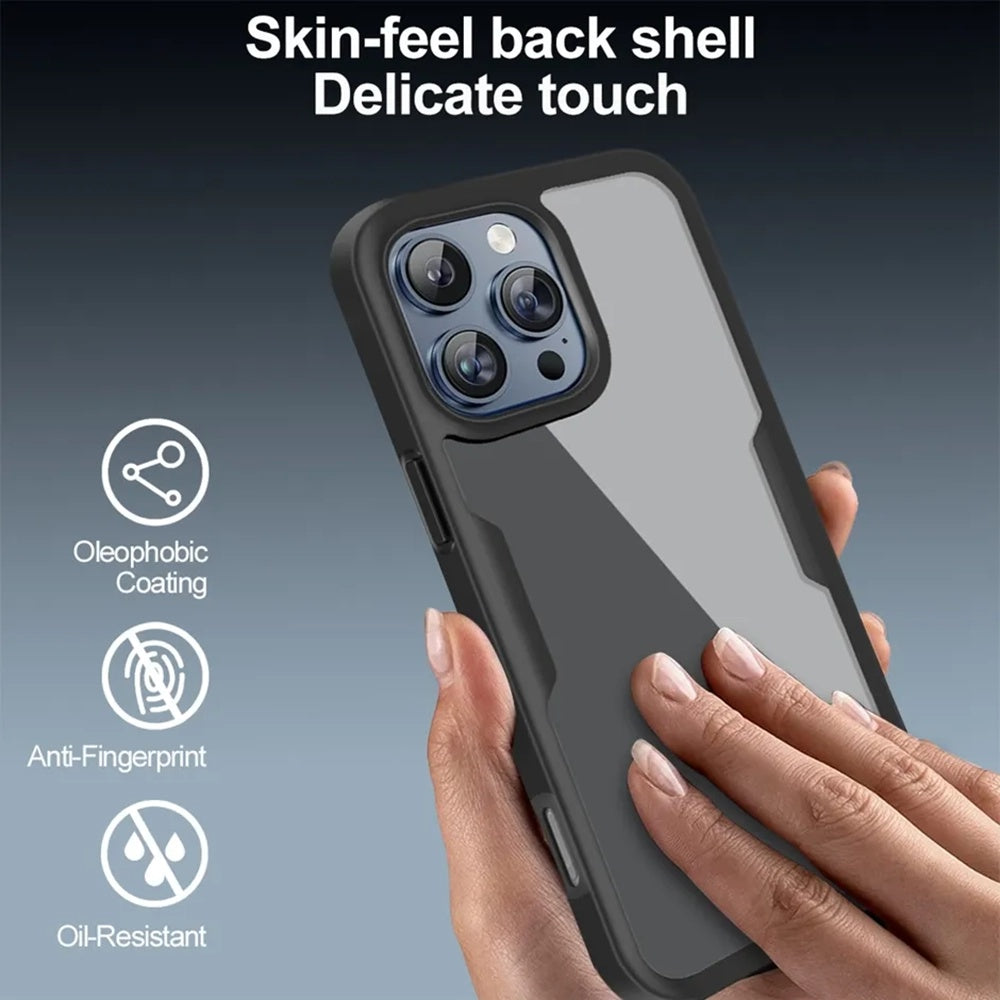 Custodia per Apple iPhone 17, Techsuit, ColorVerse 360, Nera