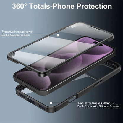 Custodia per Apple iPhone 17, Techsuit, ColorVerse 360, Nera