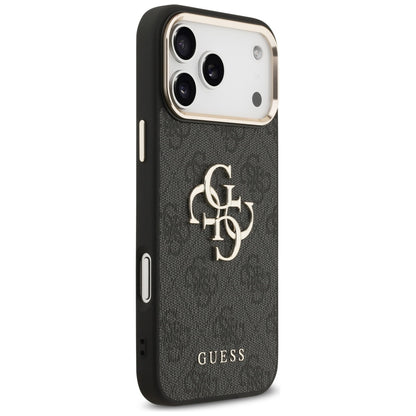 Custodia per Apple iPhone 18 Pro / 17 Pro, Guess, 4G Big Classic Logo, Nera