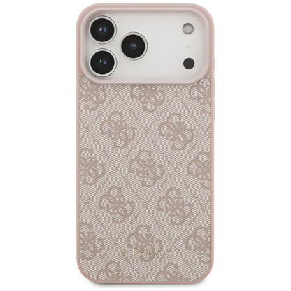 Coque pour Apple iPhone 18 Pro / 17 Pro, Guess, Logo Classique 4G, Rose