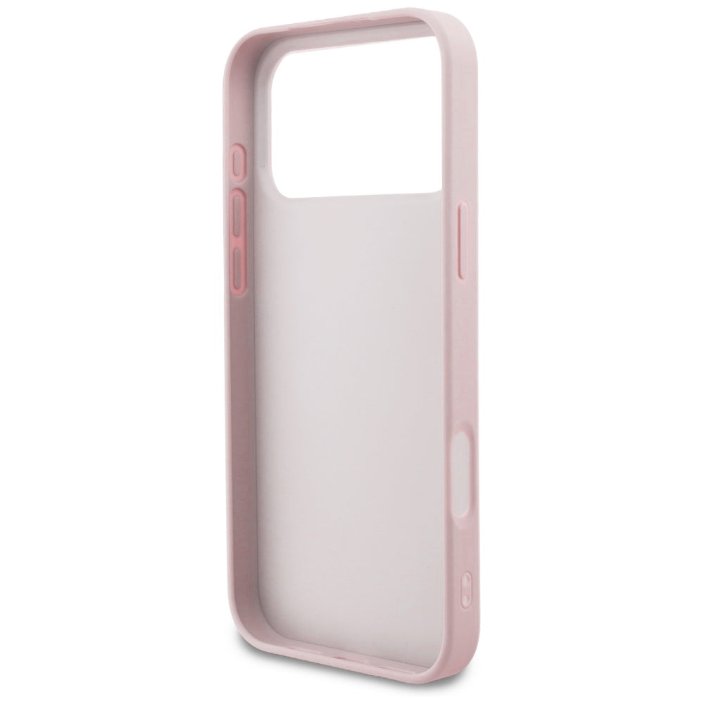 Coque pour Apple iPhone 18 Pro / 17 Pro, Guess, Logo Classique 4G, Rose