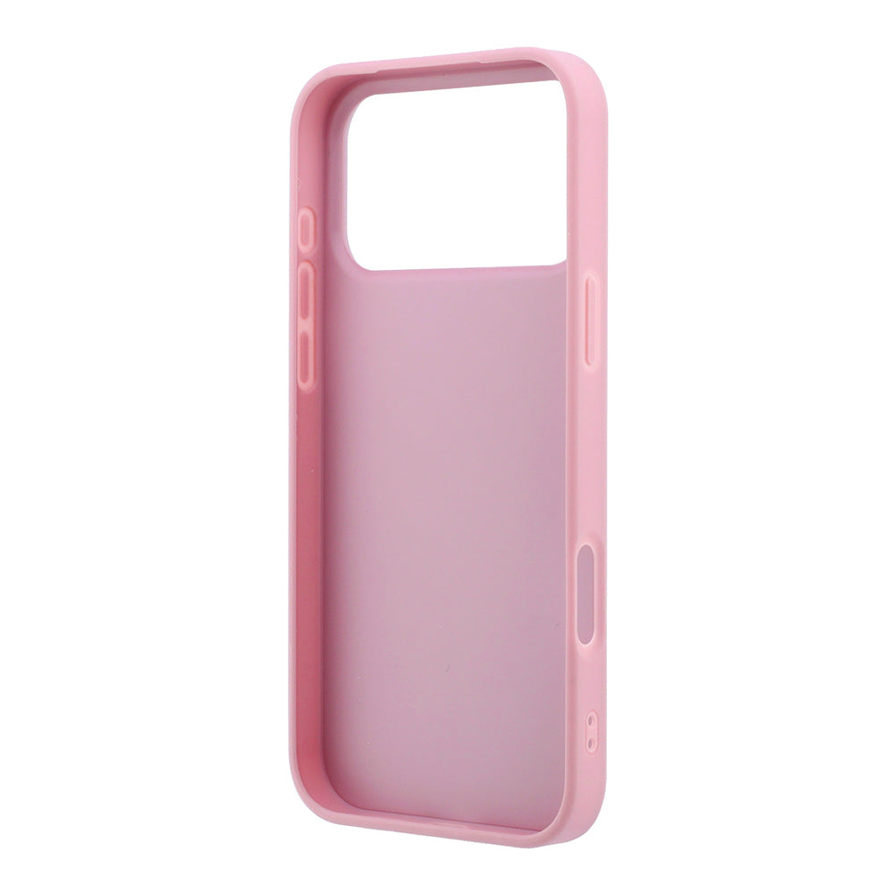 Custodia per Apple iPhone 18 Pro / 17 Pro, Guess, Fixed Glitter Big 4G, Rosa