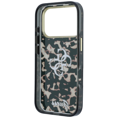 Coque pour Apple iPhone 18 Pro / 17 Pro, Guess, IML 4G Metal Script, Marron
