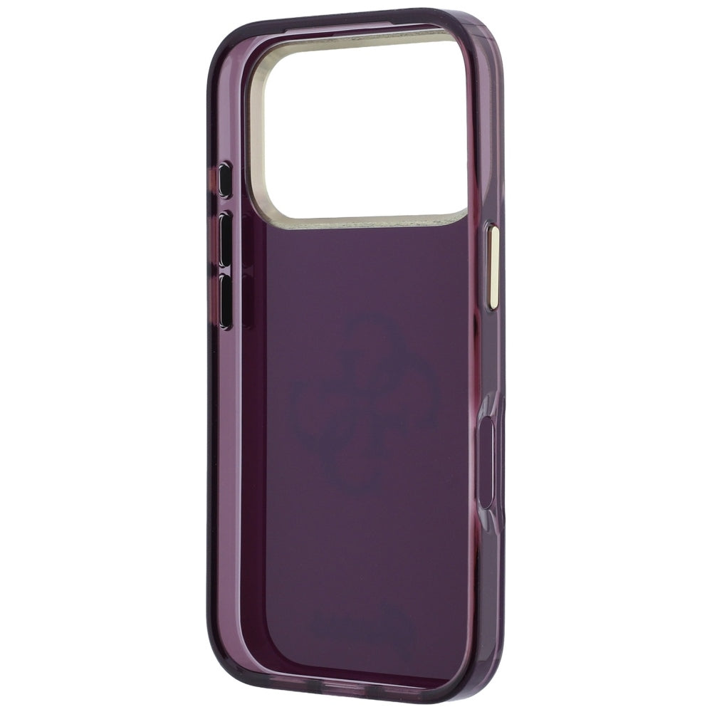 Custodia per Apple iPhone 18 Pro / 17 Pro, Guess, IML 4G Metal Script, Vinaccia
