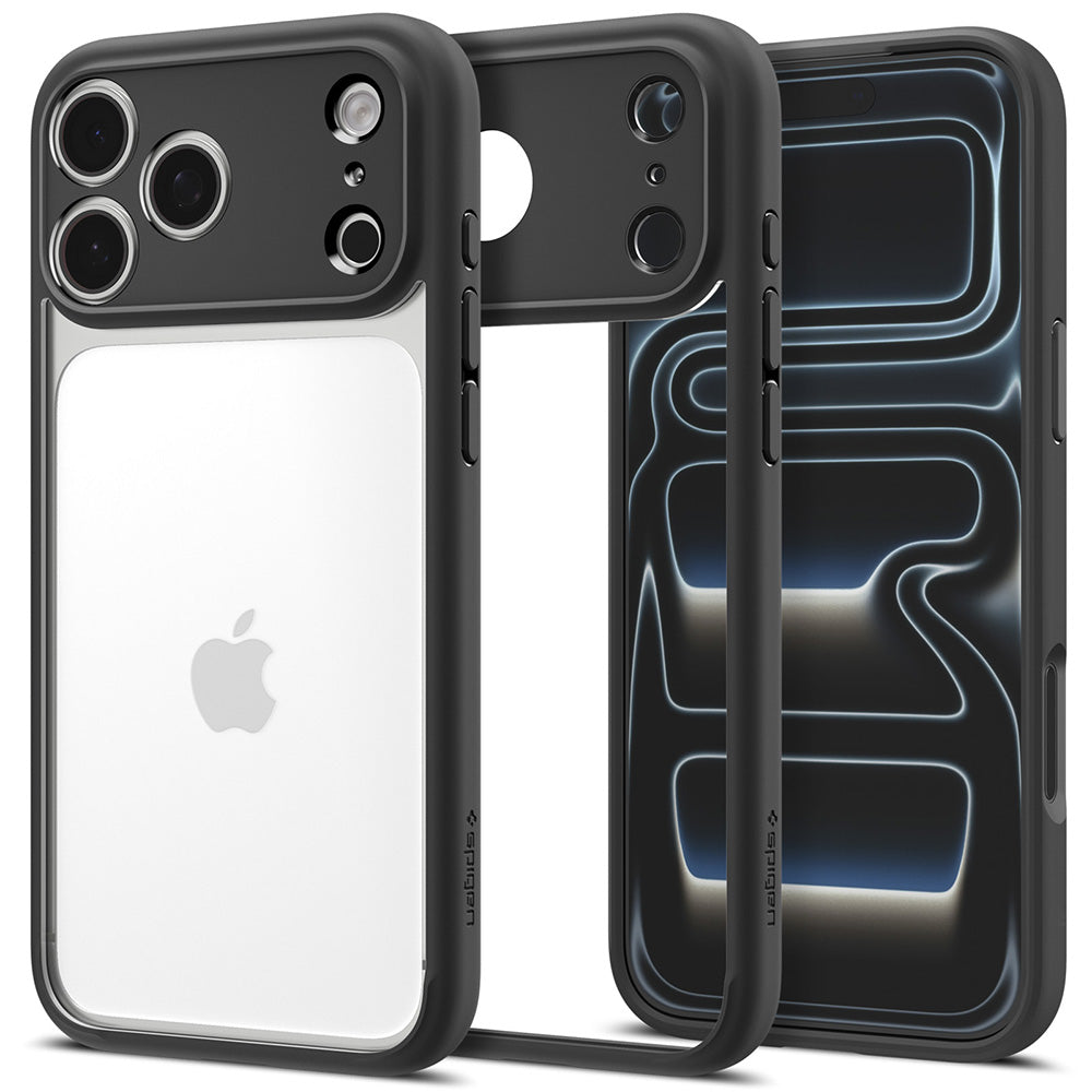 Coque pour Apple iPhone 18 Pro / 17 Pro, Spigen, Ultra Hybrid, Noir Mat ACS12154
