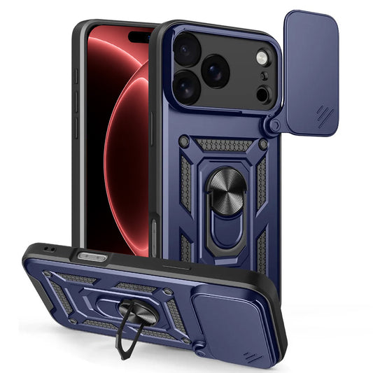 Coque pour Apple iPhone 18 Pro / 17 Pro, Techsuit, CamShield, Bleue