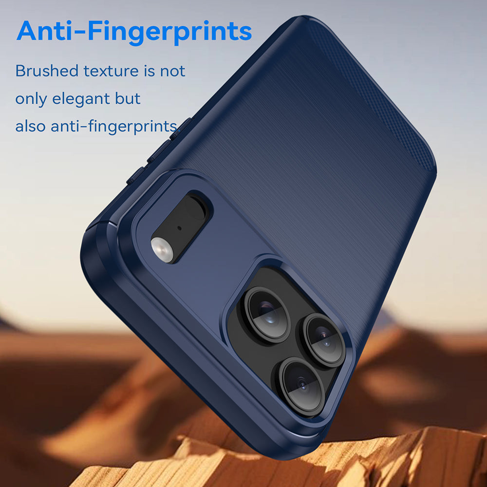Custodia per Apple iPhone 18 Pro / 17 Pro, Techsuit, Carbonio, Blu