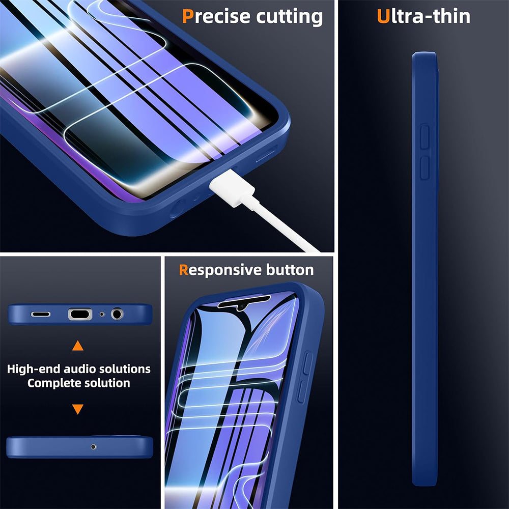 Coque pour Apple iPhone 18 Pro / 17 Pro, Techsuit, ColorVerse 360, Bleue