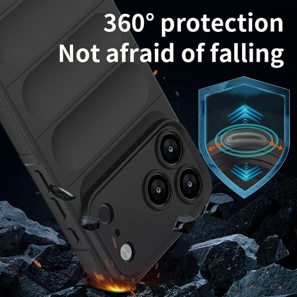 Custodia per Apple iPhone 18 Pro / 17 Pro, Techsuit, Magic Shield, Nera