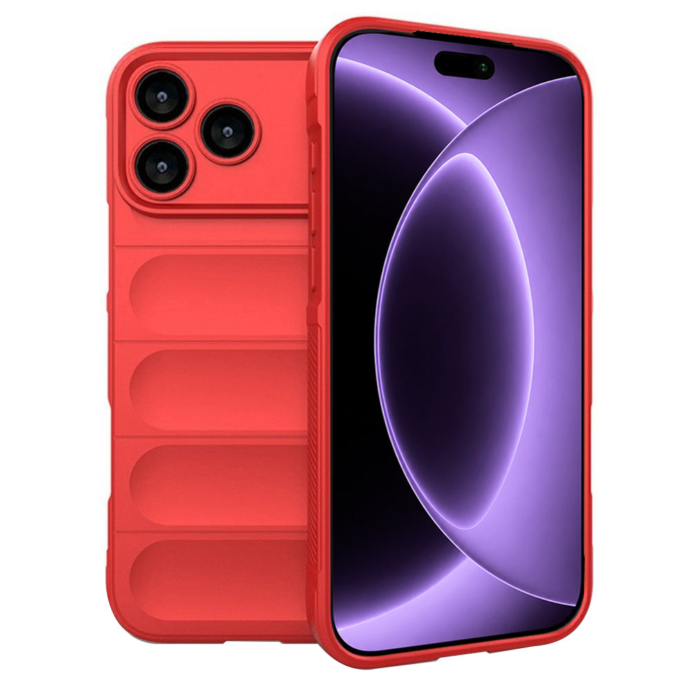 Hülle für Apple iPhone 18 Pro / 17 Pro, Techsuit, Magic Shield, Rot