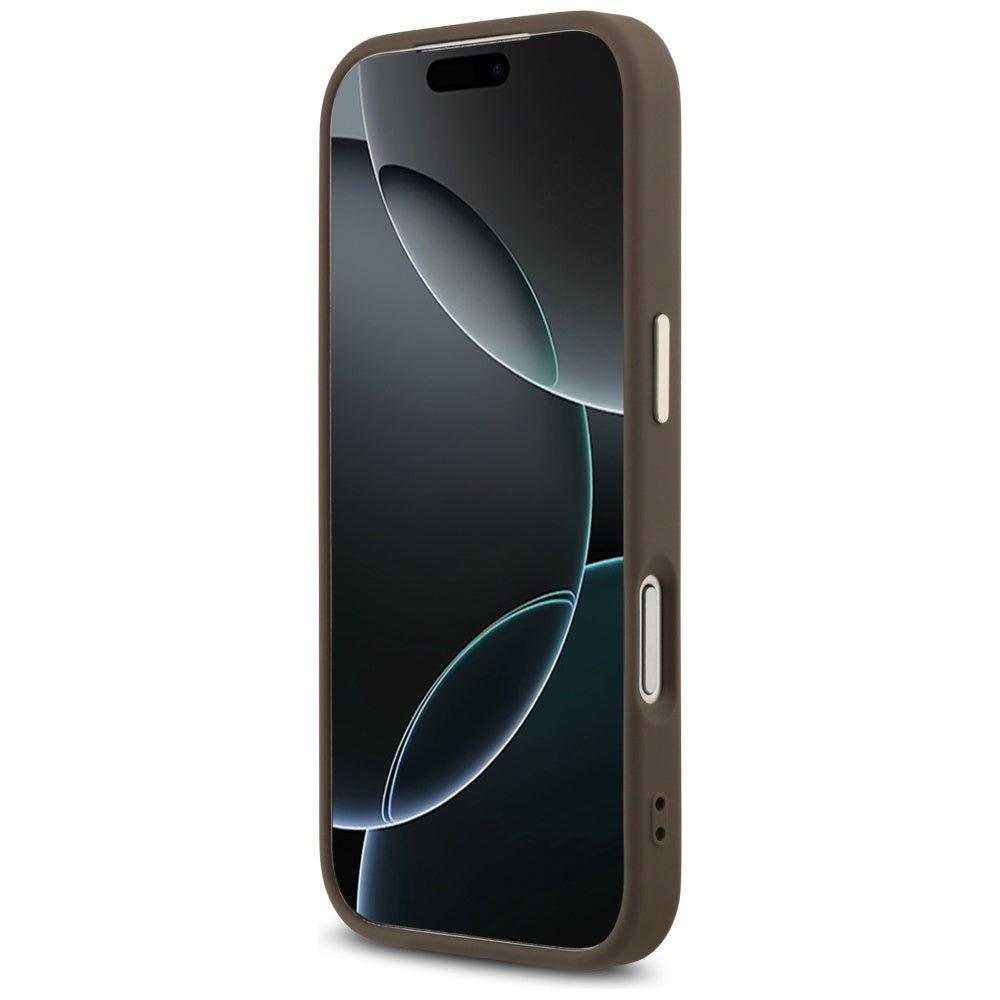 Custodia per Apple iPhone 18 Pro Max / 17 Pro Max, Guess, 4G Big Classic Logo, Marrone