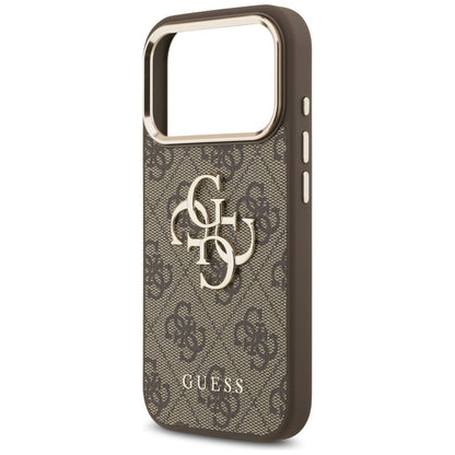 Custodia per Apple iPhone 18 Pro Max / 17 Pro Max, Guess, 4G Big Classic Logo, Marrone