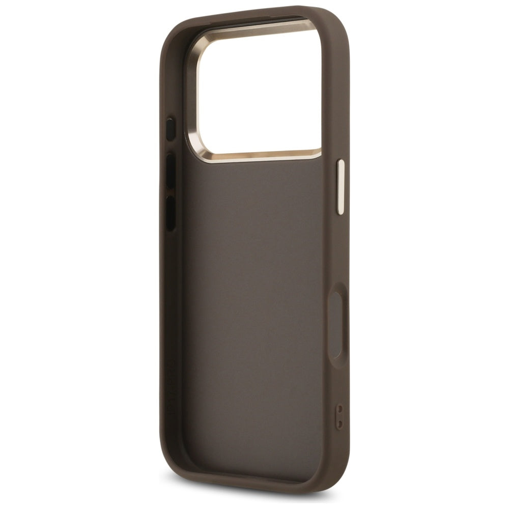 Custodia per Apple iPhone 18 Pro Max / 17 Pro Max, Guess, 4G Big Classic Logo, Marrone