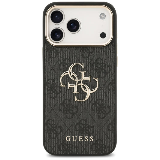 Coque pour Apple iPhone 18 Pro Max / 17 Pro Max, Guess, 4G Big Classic Logo, Noire
