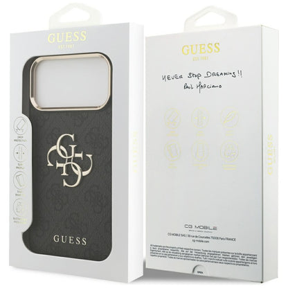 Custodia per Apple iPhone 18 Pro Max / 17 Pro Max, Guess, 4G Big Classic Logo, Nera