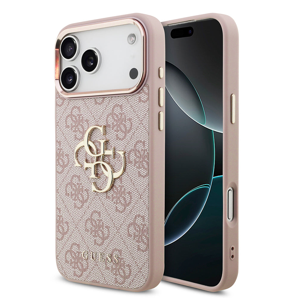 Coque pour Apple iPhone 18 Pro Max / 17 Pro Max, Guess, 4G Big Classic Logo, Rose