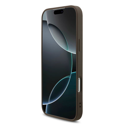 Hülle für Apple iPhone 18 Pro Max / 17 Pro Max, Guess, 4G Big Logo, Braun