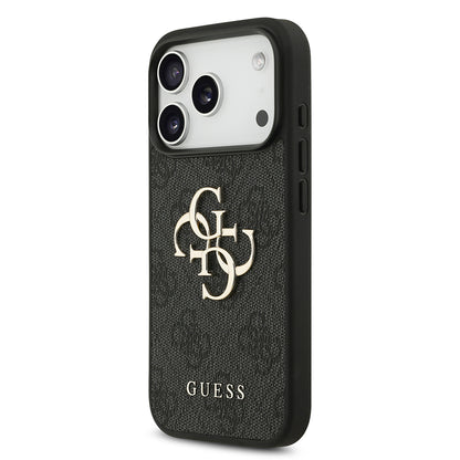 Coque pour Apple iPhone 18 Pro Max / 17 Pro Max, Guess, 4G Big Logo, Noire
