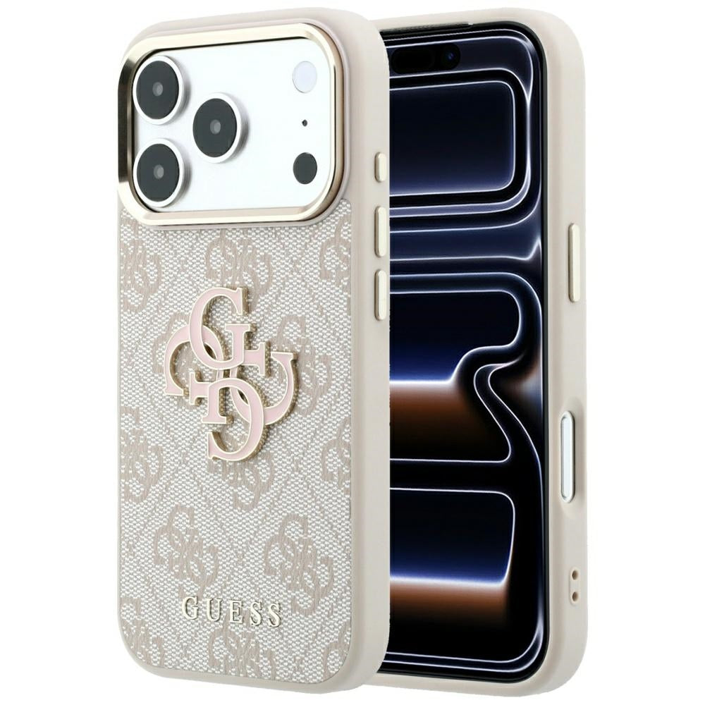 Case for Apple iPhone 18 Pro Max / 17 Pro Max, Guess, 4G Big Resin Logo, Pink