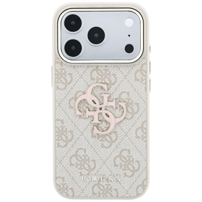 Case for Apple iPhone 18 Pro Max / 17 Pro Max, Guess, 4G Big Resin Logo, Pink