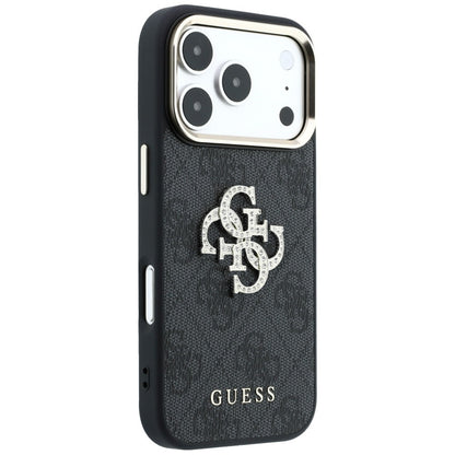 Custodia per Apple iPhone 18 Pro Max / 17 Pro Max, Guess, 4G Big Strass Logo, Nera