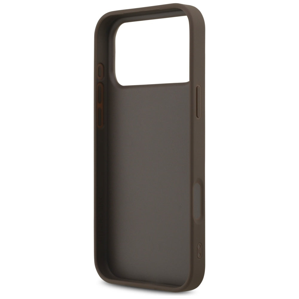 Custodia per Apple iPhone 18 Pro Max / 17 Pro Max, Guess, 4G Classic Logo, Marrone