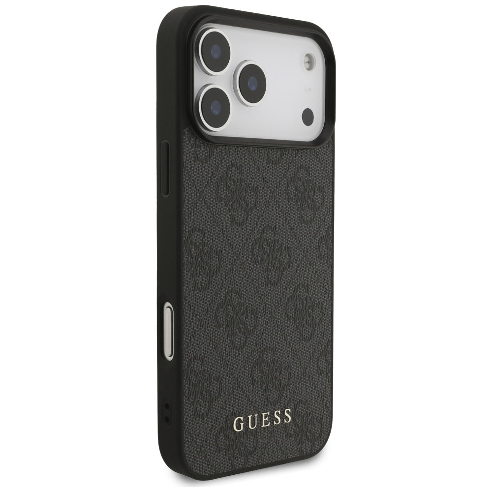 Coque pour Apple iPhone 18 Pro Max / 17 Pro Max, Guess, Logo Classique 4G, Noire