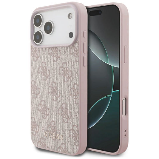 Coque pour Apple iPhone 18 Pro Max / 17 Pro Max, Guess, Logo Classique 4G, Rose