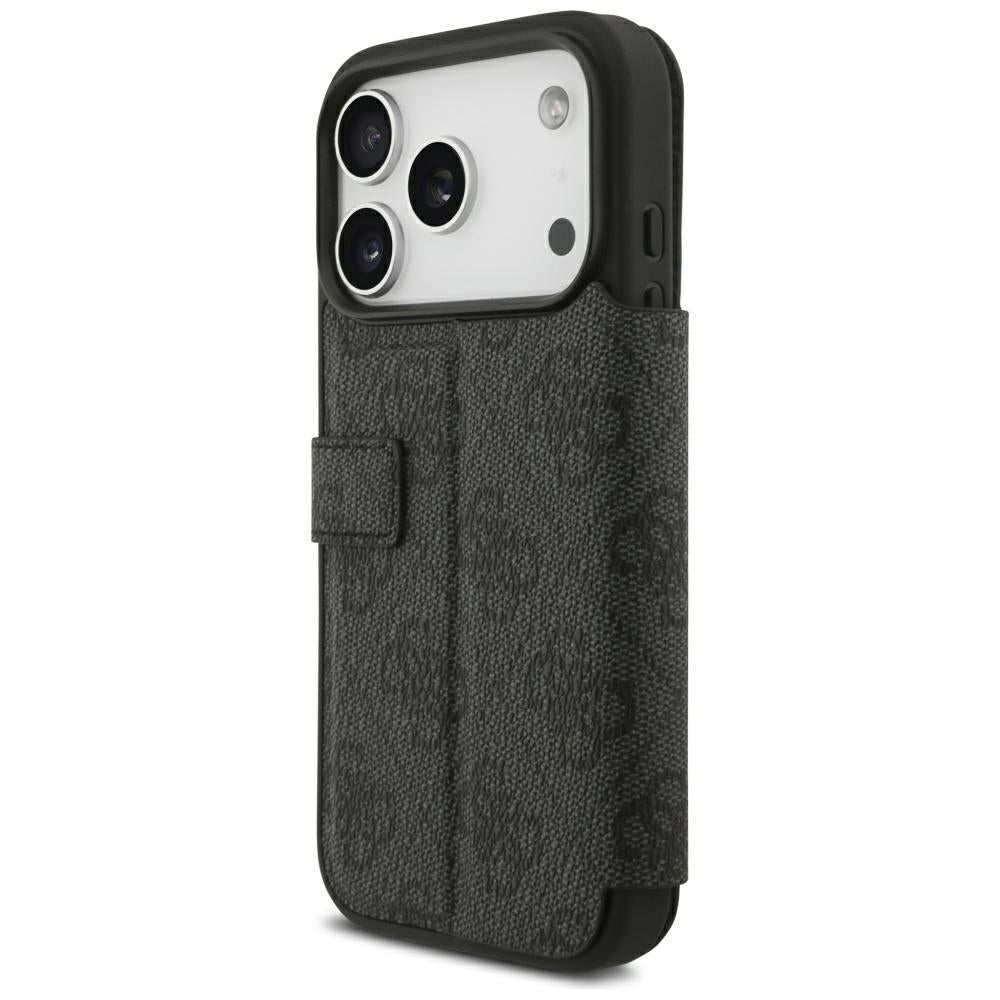 Hülle für Apple iPhone 18 Pro Max / 17 Pro Max, Guess, 4G Metall-Logo, Schwarz