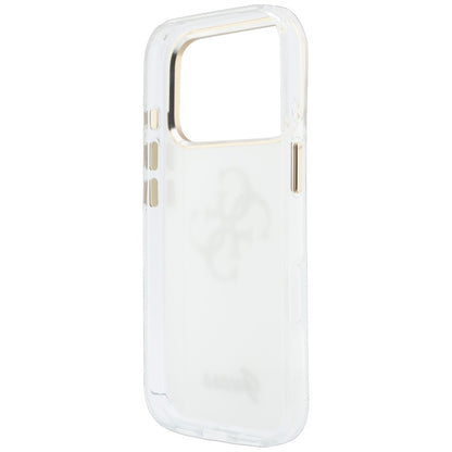Coque pour Apple iPhone 18 Pro Max / 17 Pro Max, Guess, IML 4G Metal Script, Blanche