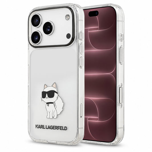 Hülle für Apple iPhone 18 Pro Max / 17 Pro Max, Karl Lagerfeld, IML Choupette NFT, transparent
