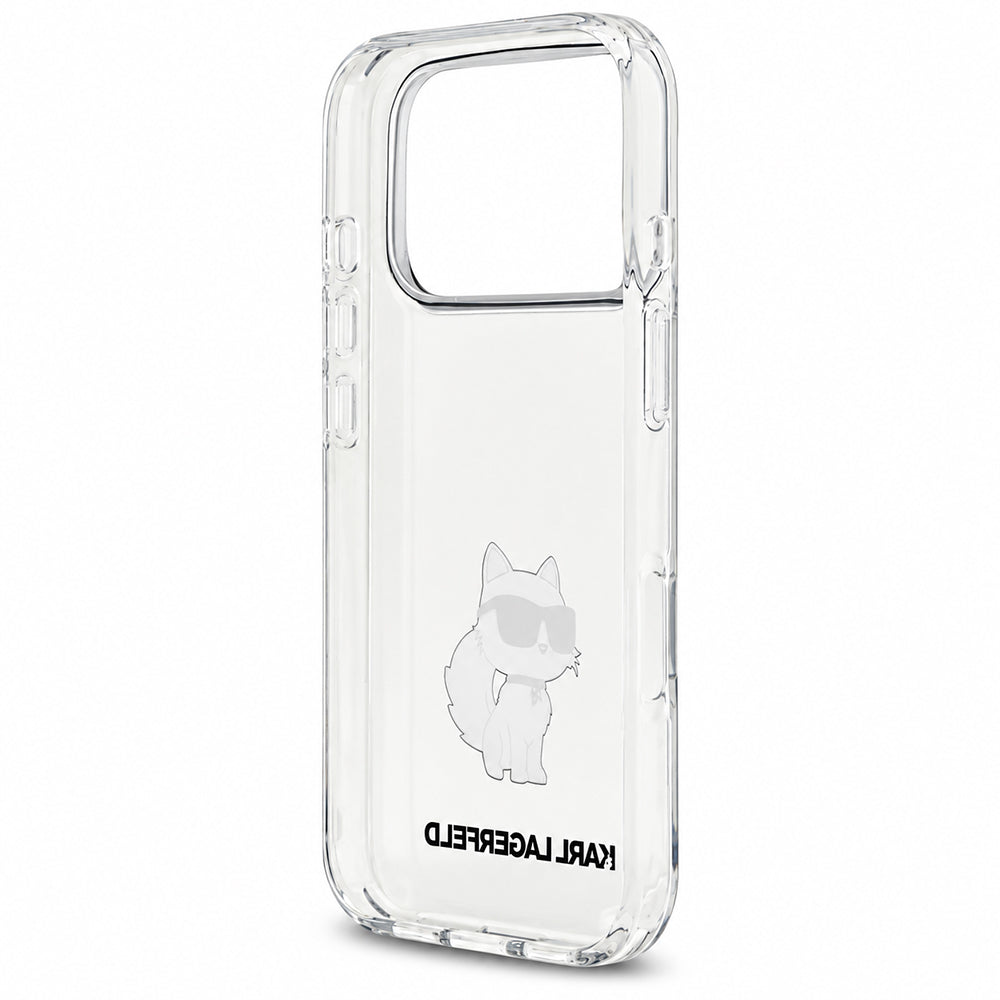 Coque pour Apple iPhone 18 Pro Max / 17 Pro Max, Karl Lagerfeld, IML Choupette NFT, transparente