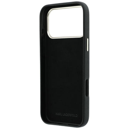 Custodia per Apple iPhone 18 Pro Max / 17 Pro Max, Karl Lagerfeld, Smooth Big Resin Signature Logo, Nera