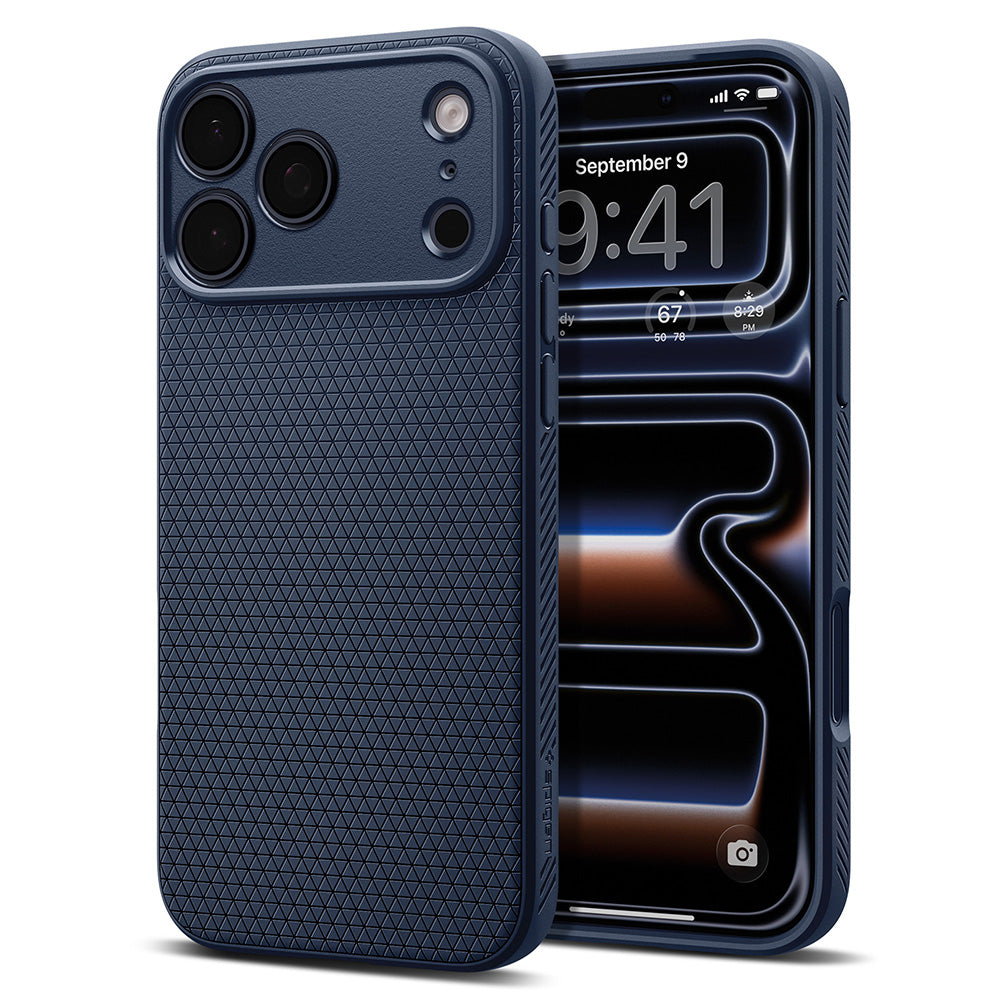 Case for Apple iPhone 18 Pro Max / 17 Pro Max, Spigen, Liquid Air, Navy Blue ACS12112