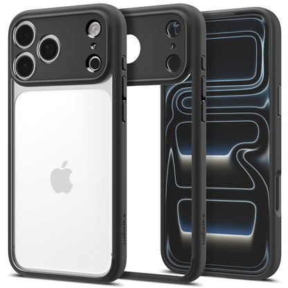 Custodia per Apple iPhone 18 Pro Max / 17 Pro Max, Spigen, Ultra Hybrid, Nero Opaco ACS12117