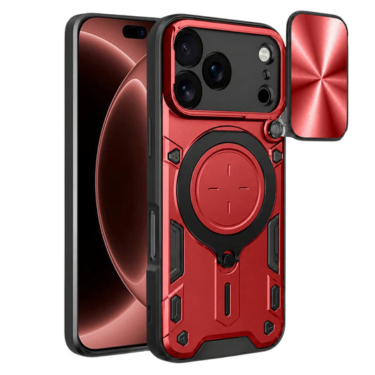 Hülle für Apple iPhone 18 Pro Max / 17 Pro Max, Techsuit, CamGuard Pro, Rot