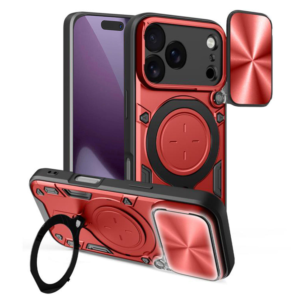 Hülle für Apple iPhone 18 Pro Max / 17 Pro Max, Techsuit, CamGuard Pro, Rot