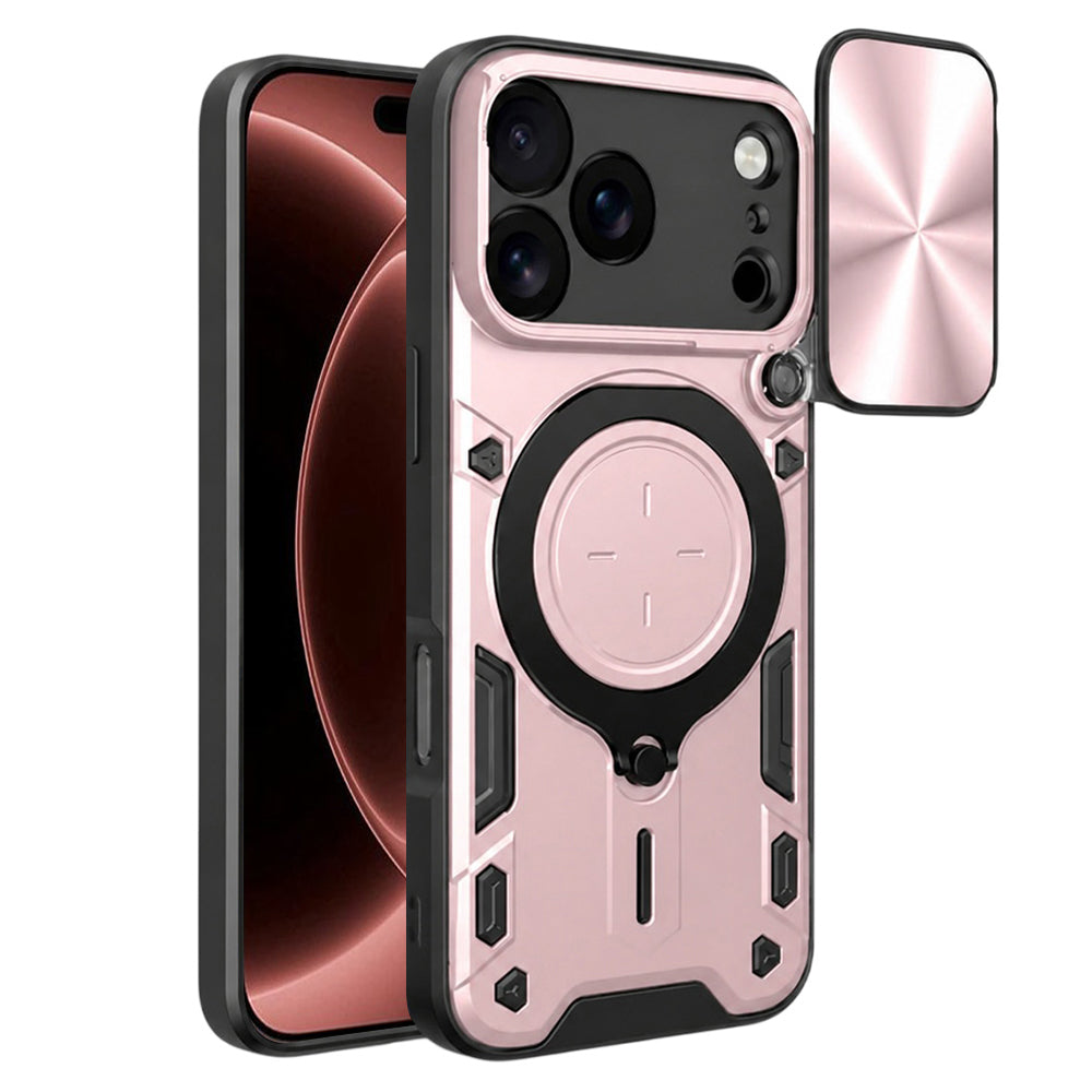Custodia per Apple iPhone 18 Pro Max / 17 Pro Max, Techsuit, CamGuard Pro, Rosa Dorato