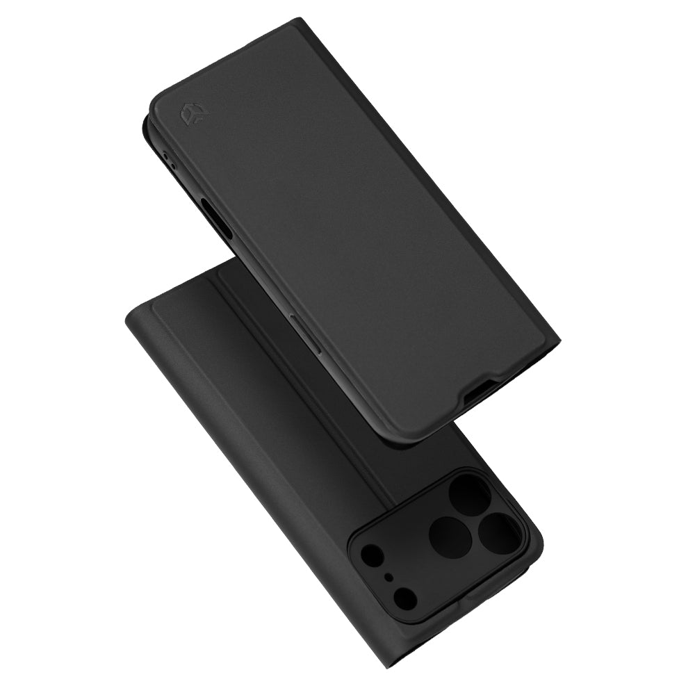 Custodia per Apple iPhone 18 Pro Max / 17 Pro Max, Techsuit, Magskin Book, Nera