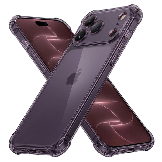 Hülle für Apple iPhone 18 Pro Max / 17 Pro Max, Techsuit, stoßfest klar, rauchfarben