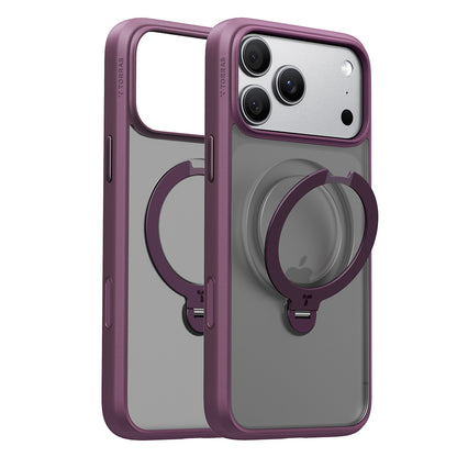 Custodia MagSafe per Apple iPhone 18 Pro Max / 17 Pro Max, Torras, Ostand Spin, Viola