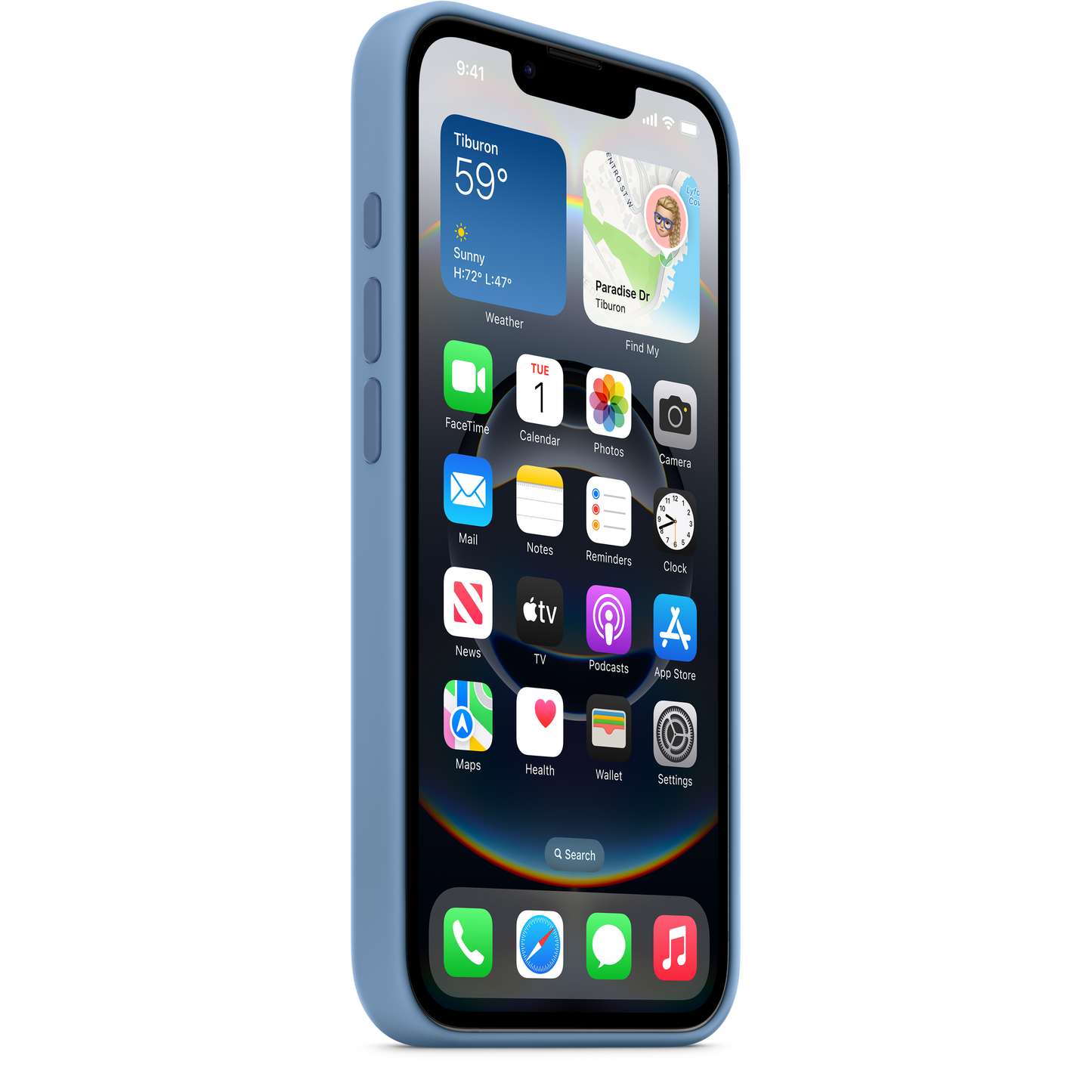 Custodia per Apple iPhone 16e, Blu MD3Q4ZM/A