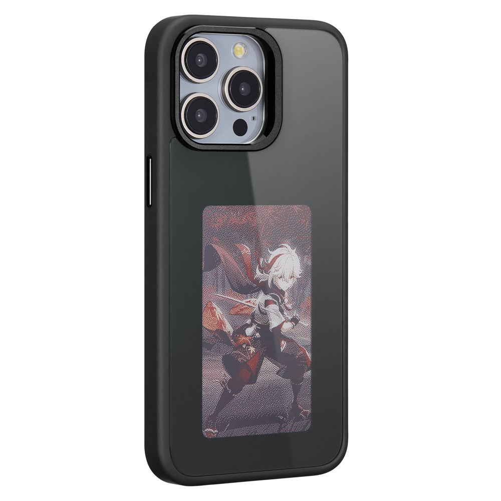 Custodia per Apple iPhone 15 Pro, OEM, Display Personalizzato E-Ink, Nera