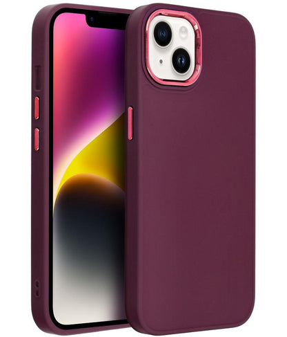 Coque pour Apple iPhone 18 Pro / iPhone 17 Pro, OEM, Frame, bordeaux