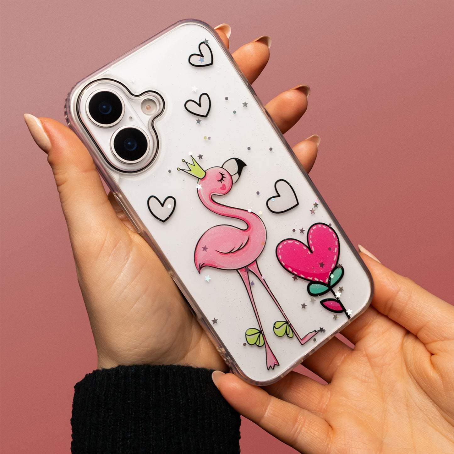 Custodia per Apple iPhone 15, OEM, Ultra Trendy Love 2, Multicolore