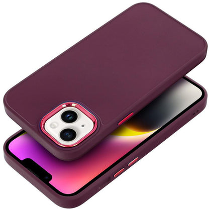 Coque pour Apple iPhone 18 Pro / iPhone 17 Pro, OEM, Frame, bordeaux