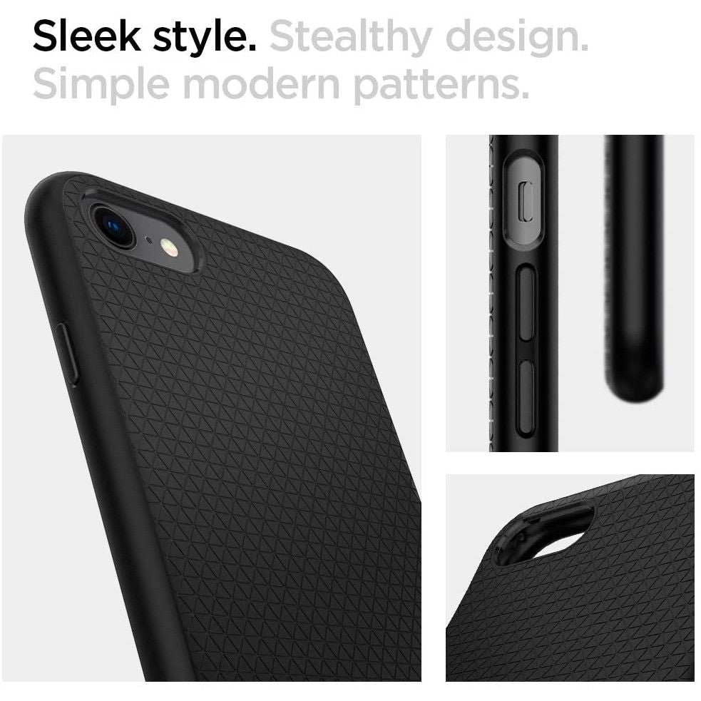 Custodia per Apple iPhone SE (2022) / SE (2020) / 8 / 7, Spigen, Liquid Air, Nera 042CS20511