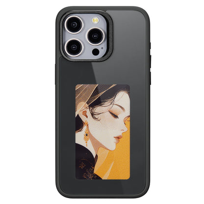 Custodia per Apple iPhone 13 Pro Max, OEM, Display Personalizzato E-Ink, Nera